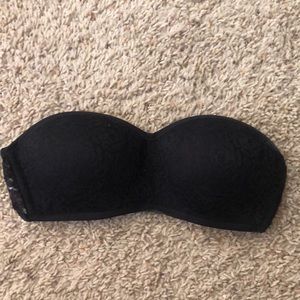 PINK Victoria’s Secret Black Lace Bandeau
